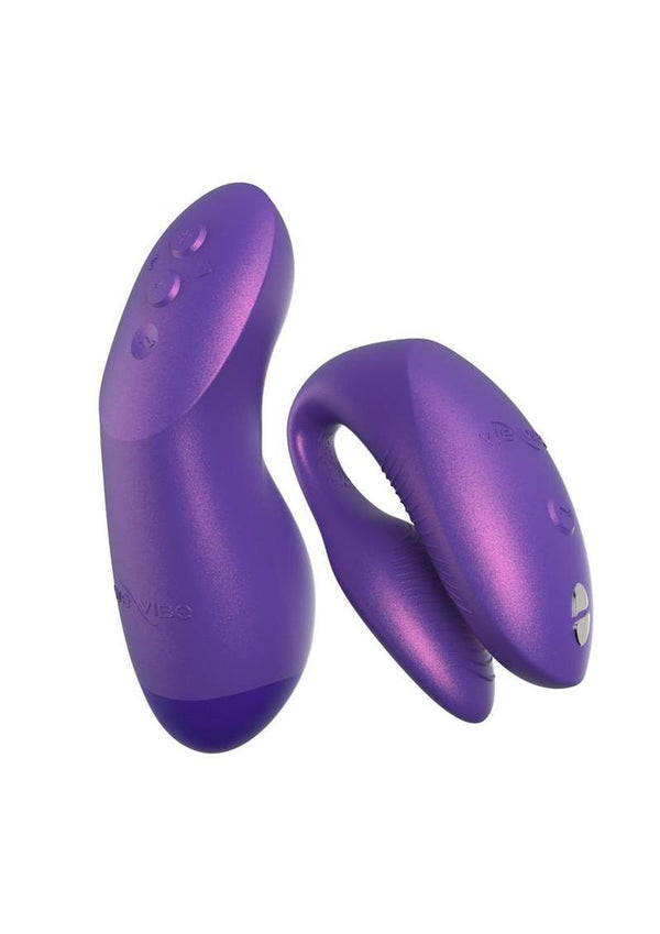 We-Vibe Chorus Rechargeable Silicone Couples Vibrator with Remote Control -  Cosmic - ticklekitty.com