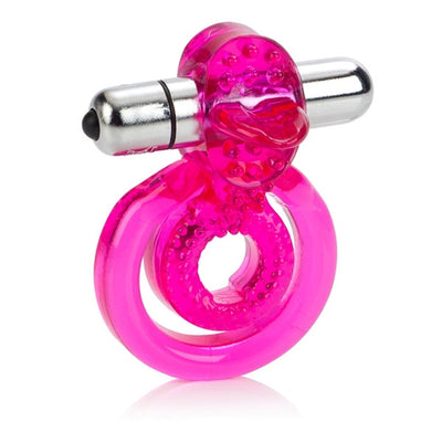 Wireless Vibrating Penis Ring With Tongue Teaser Side