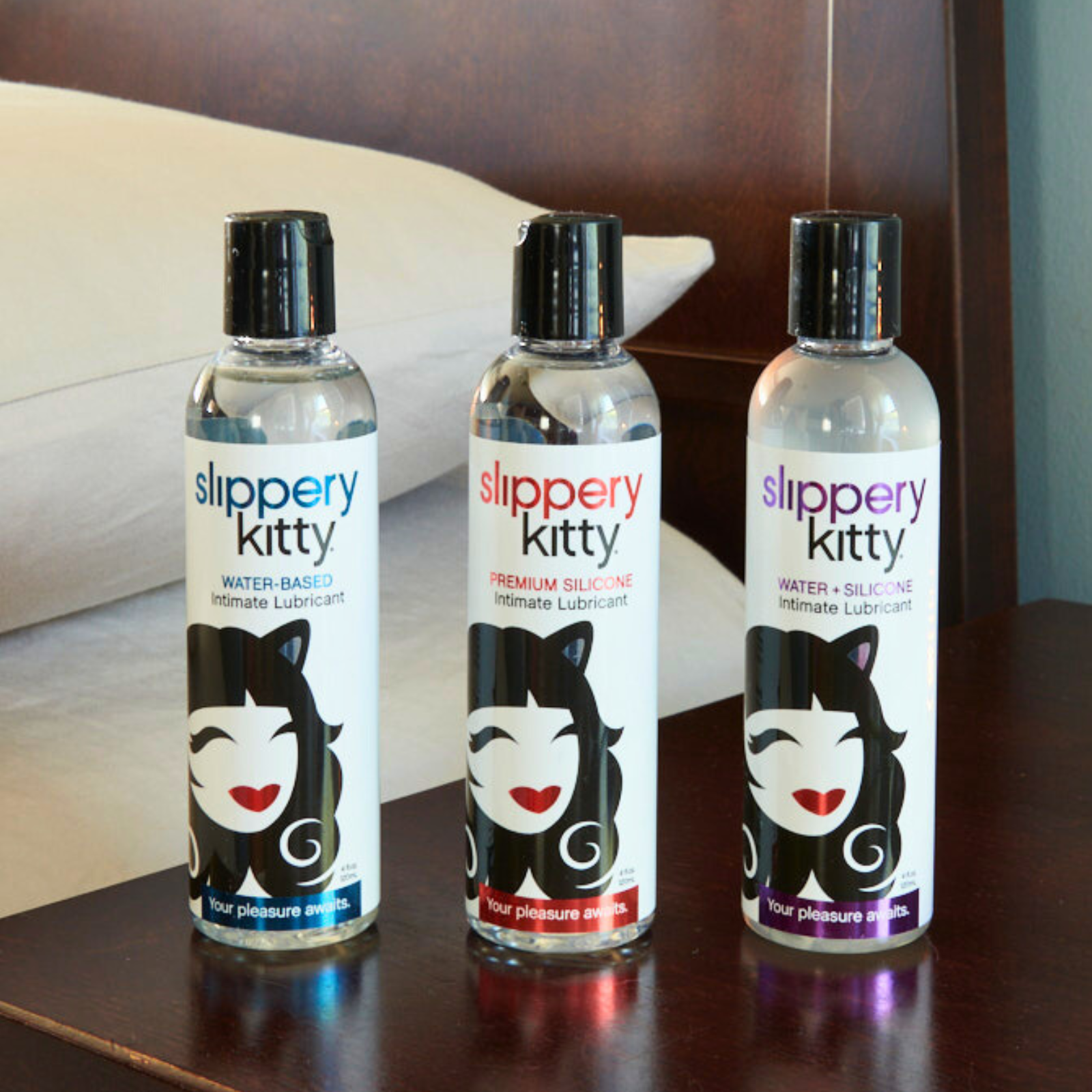 Slippery Kitty Water-Based Lube by Dr. Sadie Allison - ticklekitty.com Slippery Kitty Water-Based Lube by Dr. Sadie Allison - ticklekitty.com