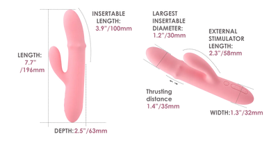 Neo Interactive Rabbit Vibe with Thrusting Beads
