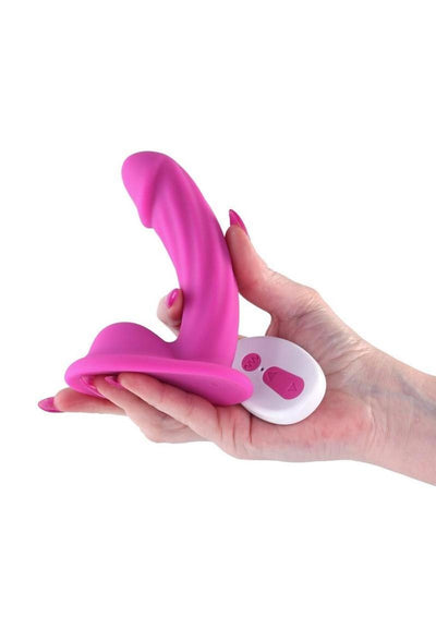 Curve & Grind Vibrating Dildo with Remote Control