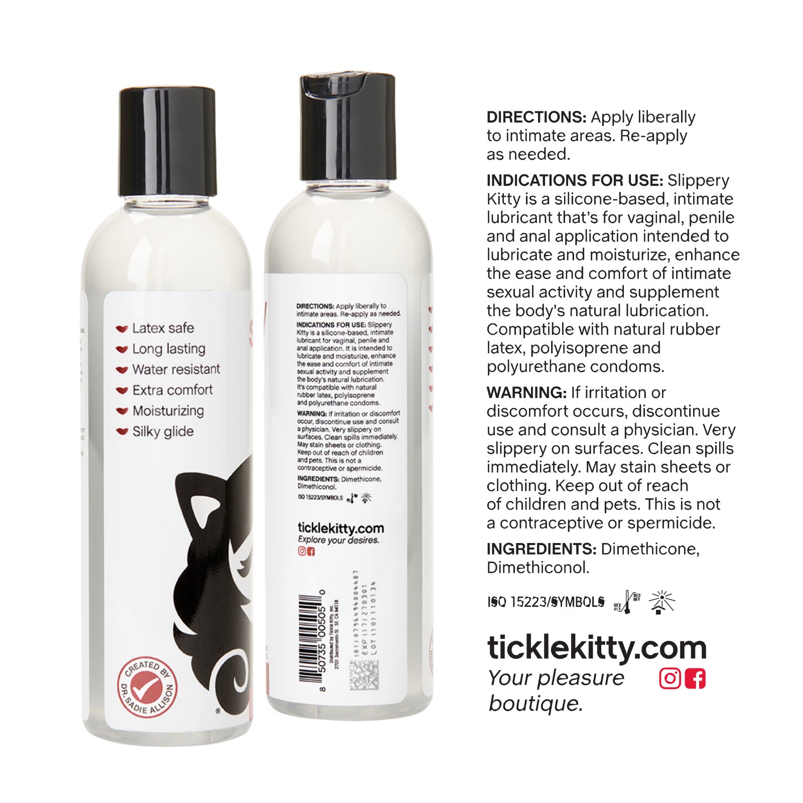 Slippery Kitty Silicone Lube by Dr. Sadie Allison