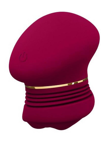 The Blush Collection Riana Rechargeable Silicone Clitoral Stimulator - Mulberry - Wine