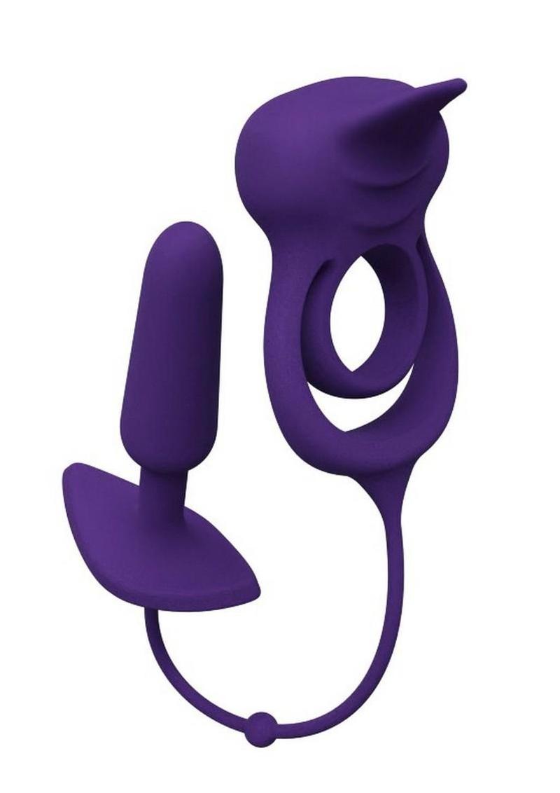 Humper Dual C-Ring with Clit Tickler and Anal Plug