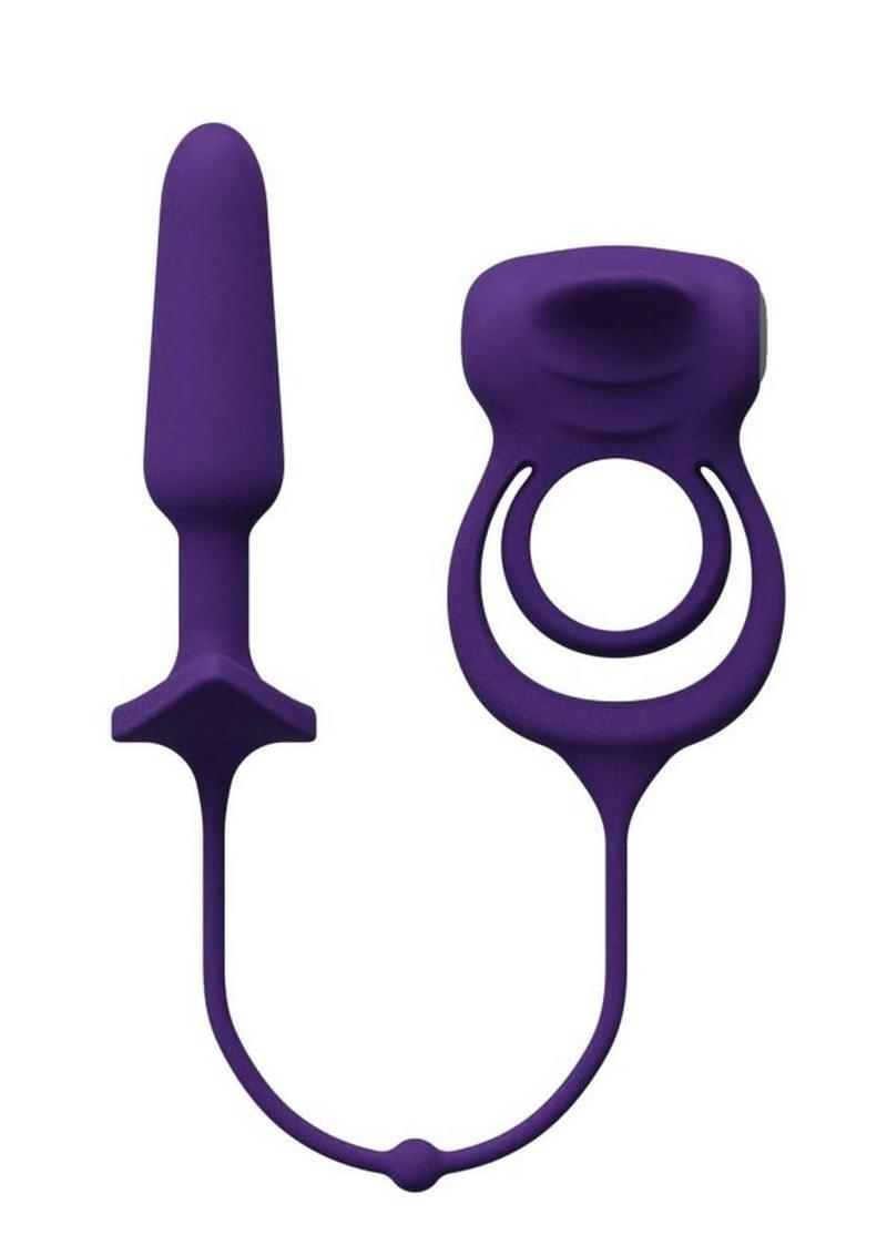 Humper Dual C-Ring with Clit Tickler and Anal Plug
