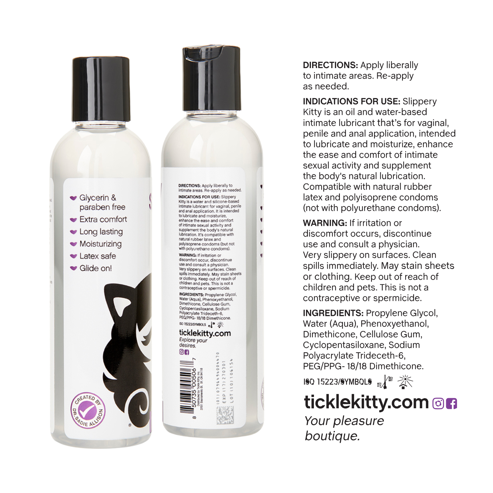 Slippery Kitty Hybrid Lube by Dr. Sadie Allison