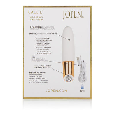 Callie Vibrating Mini Wand Box - Back