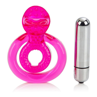 Wireless Vibrating Penis Ring With Tongue Teaser Front