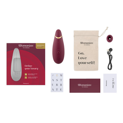 Womanizer Premium 2 Bordeaux Complete Set
